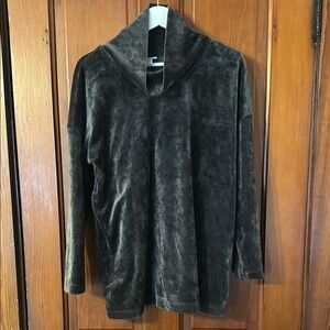 J.Jill Grey Velour Top